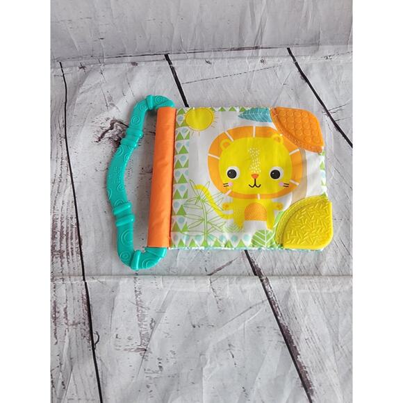 Bright Starts Teethe & Read Take-Along Toy Soft Book, Ages 3 months + - Picture 1 of 7